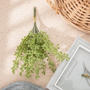 DY1-6235 घर की सजावट के लिए नए डिज़ाइन का कृत्रिम फूल का पौधा प्लास्टिक हरी बीन की टहनियाँ रसीला छोटा गुच्छा
