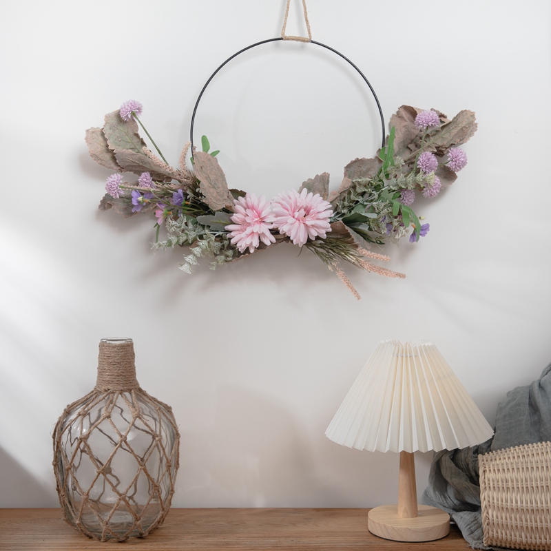 CF01015 Artificial Flower wreath Gerbera Dandelion Chrysanthemum New Design Wedding Supplies