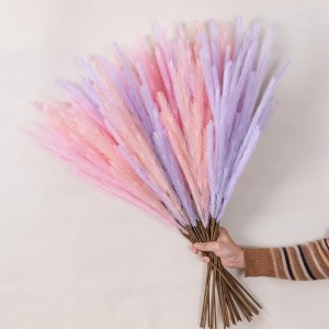 MW09914 artificial christmas Feather Grass Plant flower from china leaves wedding arrangements decoration
