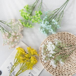 MW53460 زهور اصطناعية جيبسوفيلا لمسة حقيقية للأطفال زهرة التنفس البيضاء لتزيين الزفاف