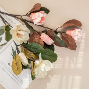DY1-1131 Real touch China Magnolia Silk Flower ការតុបតែងដើមណូអែល