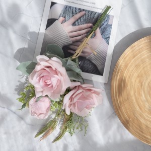 CF01135 Жасалма роза букети Жаңы дизайн Валентин күнүнө белек Декоративдик гүлдөр жана өсүмдүктөр