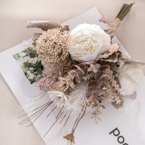 CF01159 Букет из искусственных роз и диких хризантем, новый дизайн, свадебное украшение для сада