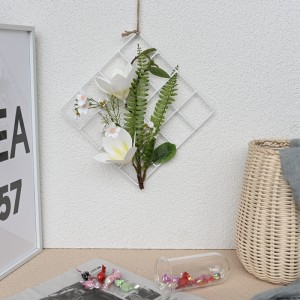 CF01019 Artificial Flower Lattice Wall Hanging Orchid Fern Realistysk Memmedei kado