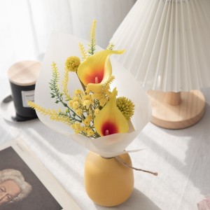 CF01099 Atifisyèl Calla Lily Thorn boul Bouquet Nouvo Design Flè dekoratif ak Plant yo