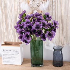 YC1065 Silk Purpura 3-kapa Kamelia Branĉo por DIY Geedziĝa Duŝejo-Centraĵoj Aranĝoj Festaj Tabloj dekoracio