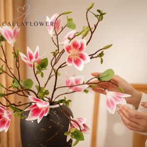 MW46601 Artificial Flower Magnolia Factory Shitje Direkte Dekorime feste me lule mendafshi