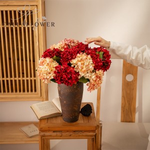 MW52666 Groothandel zijden hortensia's bruiloft kunstbloem als geschenk arrangementen decoratie