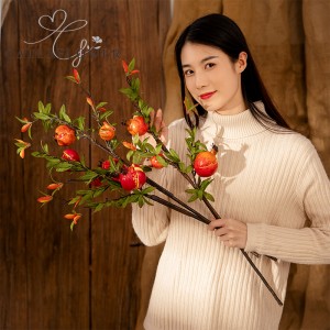 MW25588 Künstliche Blumenpflanze Persimmon Heißverkaufte festliche Dekorationen
