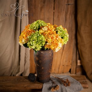 MW52666 Wholesale Silk Hydrangeas wedding artificial flower as gift Arrangements decoration