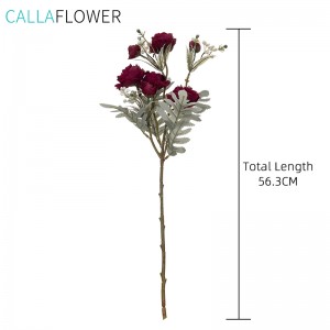 MW83112 gorący sprzedawanie nowy projekt sztuczna róża jaskier cztery główki kwiatowe trzy pąki kwiatowe droga gałąź lotosu sztuczna róża ślub