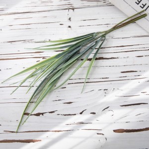 YC1092 Artificial Green Leaf Bunch Two Forks Hot Selling Flower Wall Backdrop Decorative Flowers and Plants