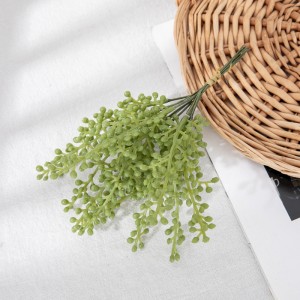 DY1-6235 Novo design planta de flor artificial plástico raminhos de feijão verde suculento pequeno ramo para decoração de casa