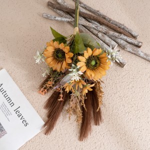 CF01318 新デザインバレンタインデー生地サンダワーシルクパンパス他のアクセサリーと造花テーブル結婚式のデコ