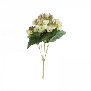 MW52705 Popüler Yapay Çiçek Kumaş Bahçe Düğün Dekorasyon için 7 Çatallı Ortanca Paketi