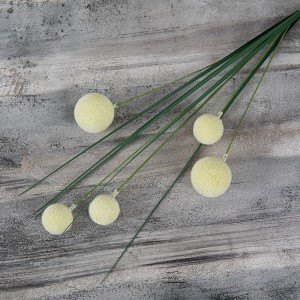 MW61218 Nij ûntwerp Wholesale Artificial Flower Sipel Grass mei Foam Balls Paardebloem foar Peaskedei Home Kitchen Wedding Decor