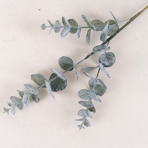 MW09108 Kunstig flokkende eukalyptusblader Stengler Bladgrener for hjemmekontor Blomster Bukett Midtpunkt Bryllupsdekor