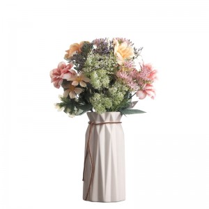 دسته گل داوودی کاملیا مصنوعی CF01175 طرح جدید گل و گیاه تزئینی