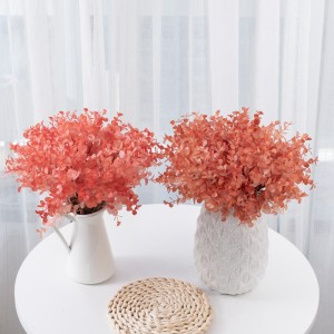 YC1059-6 Dirbtinės gėlės, plastikinės rožinės spalvos raudonos eukalipto puokštės, vestuvių vakarėlis Velykų pavasario namų biuro dekoras