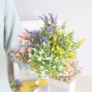 MW05554 Artificial Lavender Bunch Floral Plastic Bush Decorative Flowers & Wreaths Wedding CALLA Flower Carton Box Fashional Designs