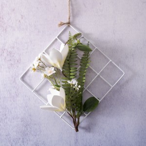 CF01019 zăbrele de flori artificiale agățat pe perete feriga orhidee cadou realist de ziua mamei