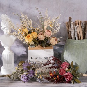 MW57894 Vintage Artificial Rose Silk Flowers Bouquets maka Wedding Bouquets Home Kitchen Garden Party Decoration