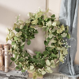 MW61888 Artificial Berry Apple Leaf Garlands White Green Wall Decoration Spring Greenery Wreaths for Wedding Home Hotel Decor