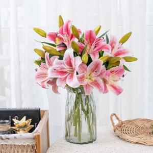 CL09006 Artificialis Flores Tiger Mini Lily Real Touch for Wedding Home Party Garden Shop Office Decoration