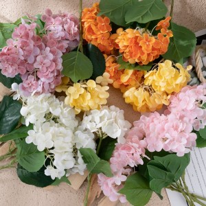 MW96002 Real Touch Graceful Hydrangea with Stem Artificial Flowers for Wedding Centerpieces DIY Floral Decor Home Decoration