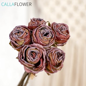 MW66786 Bouquet di rose decorative per matrimoni, fiori artificiali, bouquet di rose