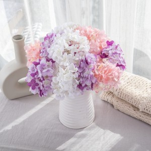 MW07354 Artipisyal na Bulaklak Silk Hydrangeas Bridal Faux Flower Para sa Wedding Party Dekorasyon