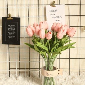 MW08081 Artificial Flower Home Decoration Colorful PU Material Tulip Branch/Spray