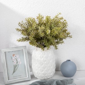 DY1-6233 Desain Baru Tanaman Bunga Buatan Plastik Hijau Licorice Bunch untuk Dekorasi Dalam Ruangan Luar Ruangan