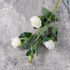 MW15189 Үйлөнүү үлпөтүнүн борборлору Жибек розаларынын сабагы дүң роза өсүмдүк жасалма гүл