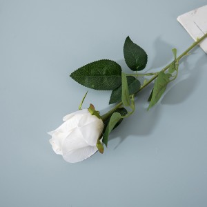 MW41106 szimulációs virág hosszú, egyszárú rózsa bimbós spray esküvői dekorációhoz