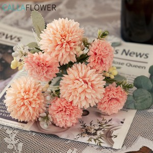 MW83116 Букет од вештачко цвеќе Вештачки повеќеслоен пакет од глуварче Нов дизајн за свадбени материјали