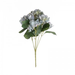 MW52705 Populara Artefarita Flora Ŝtofo 7 Forkeca Hortensia Pakaĵo por Ĝardeno-Geedziĝa Ornamo