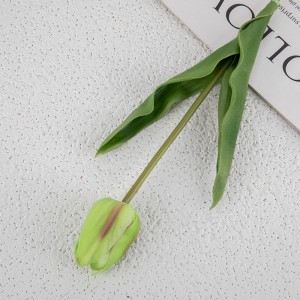 MW54102, rokām darinātas PU tulpes, mākslīgas īstas pieskāriena kāzu puķes mini tulpes mājas dekorēšanai