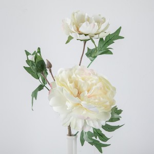 DY1-1911A 52 CM única cabeça peônia flores de seda artificial gnome decoração para casa