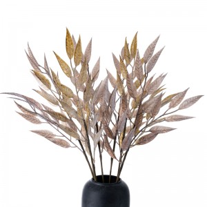 MW09102 flocage artificiel feuilles de saule olive Branches de plantes d'eucalyptus pour Bouquets d'arrangement Floral décor de verdure de mariage