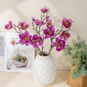 YC1025 Professionell Franlica singel magnolia blomma konstgjord blomvas bröllopsdekoration