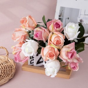 MW60002 Real Touch Rose Artipisyal nga Silk Flower Anaa sa Stock para sa Home Party Wedding Dekorasyon nga Valentine's Day Event