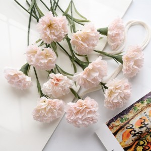 MW66770 Artificial Flower Carnation Hot Selling Wedding Decoration mpho ea Letsatsi la Bo-mme