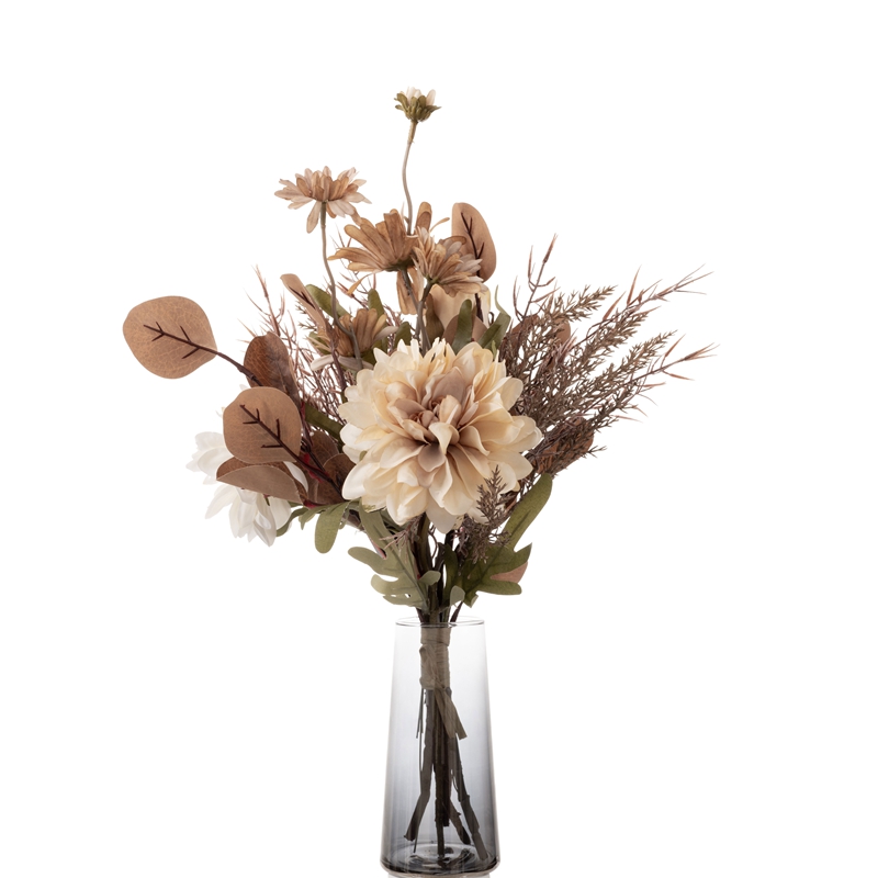 CF01005 Bouquet de outono artificial Novo deseño Flores e plantas decorativas Flores de seda