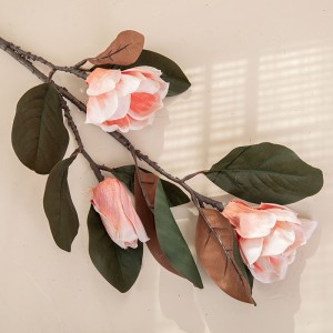 DY1-1131 Decoracions d'arranjaments nadalencs de flors de seda de magnolia xinesa de toc real