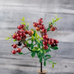 MW74411 Artificial Berry Stems Christmas Red Berries Faux Berry Branches For Christmas Decor