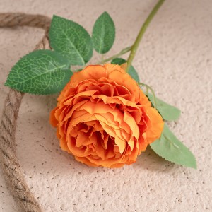 MW51005 ตารางงานแต่งงานดอกไม้ประดิษฐ์ดอกไม้ประดิษฐ์ก้านยาวสเปรย์ดอกกุหลาบ