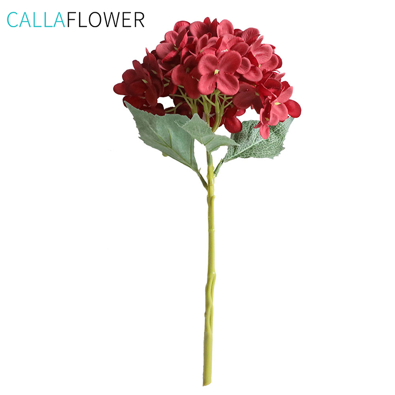 I-YC1011 Professional Hydrangea Artificial Flower ingemuva komhlobiso womshado wasendlini
