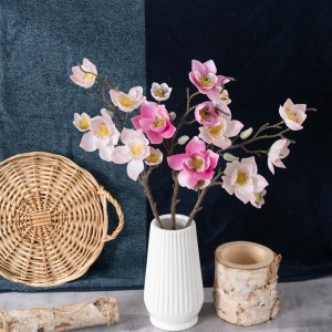 YC1025 proffesiynol Franlica sengl magnolia blodau addurn priodas ffiol blodau artiffisial