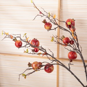MW10894 New Design Artificial Flower Berry Sprig autumn leaves foam pomegranate for Festival Decoration